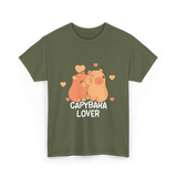 Capybara Lover Capybaras Animal T-Shirt - Military Green