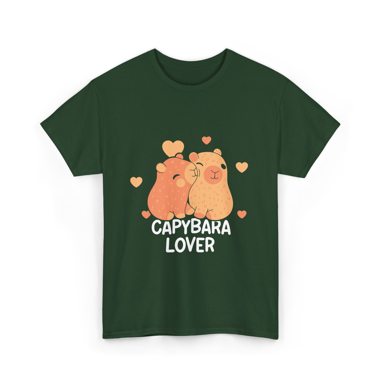 Capybara Lover Capybaras Animal T-Shirt - Forest Green