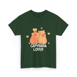 Capybara Lover Capybaras Animal T-Shirt - Forest Green