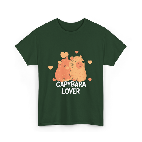 Capybara Lover Capybaras Animal T-Shirt - Forest Green