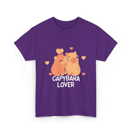 Capybara Lover Capybaras Animal T-Shirt - Purple