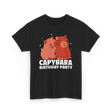 Capybara Party Rodent Capybara T-Shirt - Black