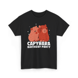 Capybara Party Rodent Capybara T-Shirt - Black