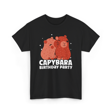 Capybara Party Rodent Capybara T-Shirt - Black