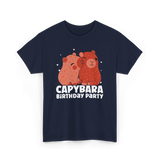 Capybara Party Rodent Capybara T-Shirt - Navy