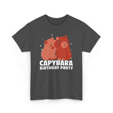 Capybara Party Rodent Capybara T-Shirt - Dark Heather