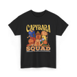 Capybara Squad Rodent Animals T-Shirt - Black