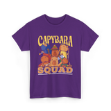 Capybara Squad Rodent Animals T-Shirt - Purple