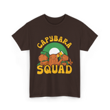 Capybara Squad Rodent Capybaras T-Shirt - Dark Chocolate