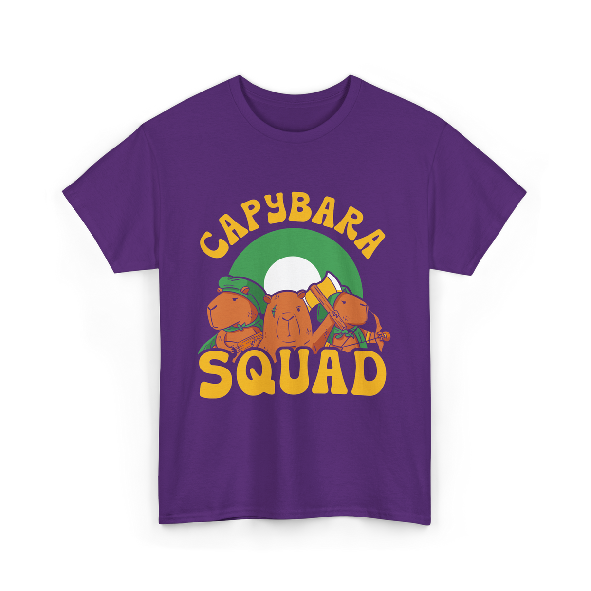 Capybara Squad Rodent Capybaras T-Shirt - Purple