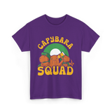 Capybara Squad Rodent Capybaras T-Shirt - Purple