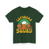 Capybara Squad Rodent Capybaras T-Shirt - Forest Green