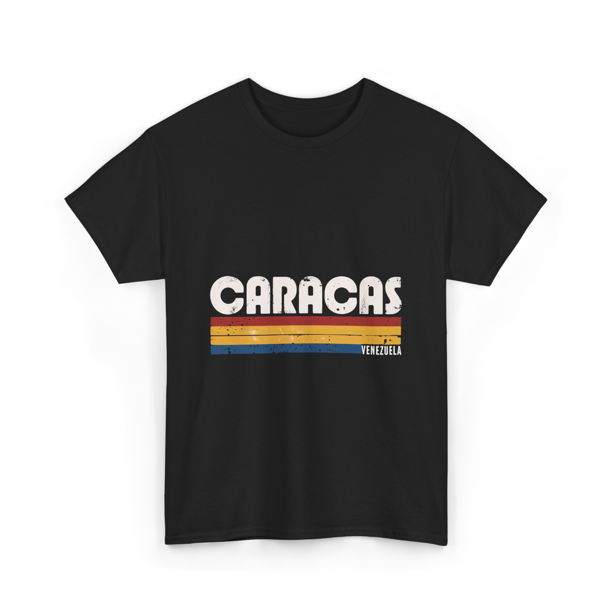 Caracas Venezuela Vintage Style T-Shirt - Black