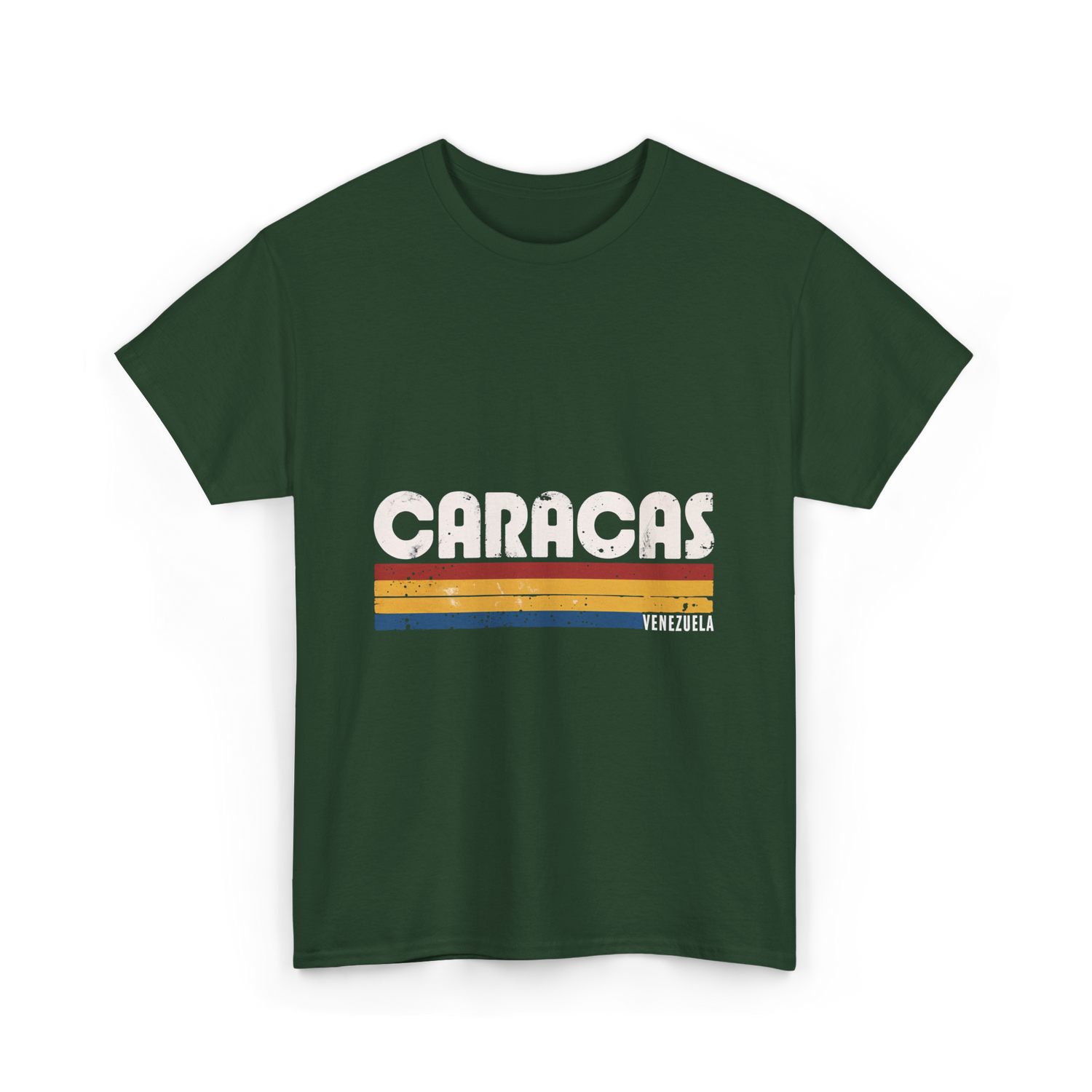 Caracas Venezuela Vintage Style T-Shirt - Forest Green