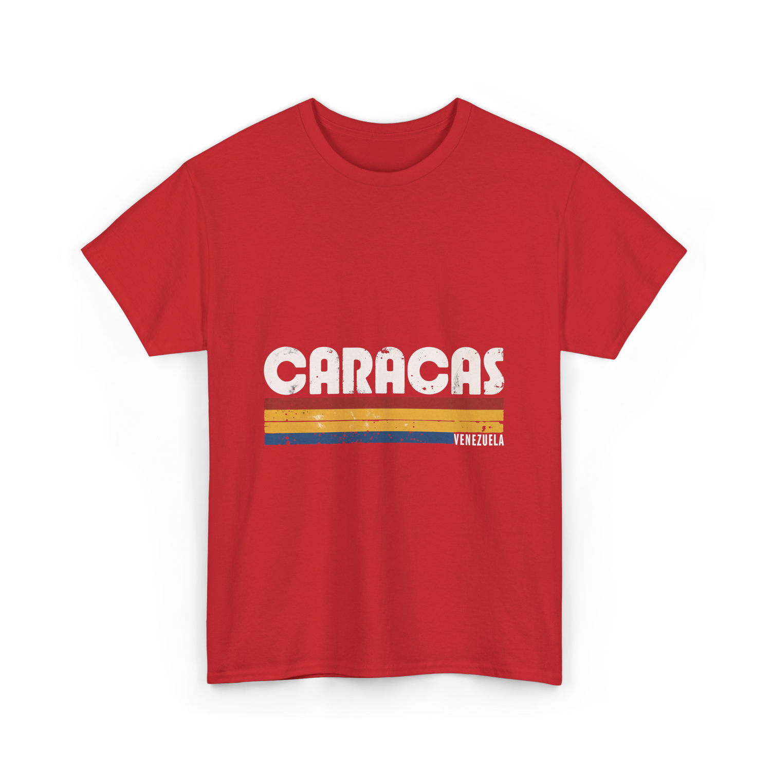 Caracas Venezuela Vintage Style T-Shirt - Red