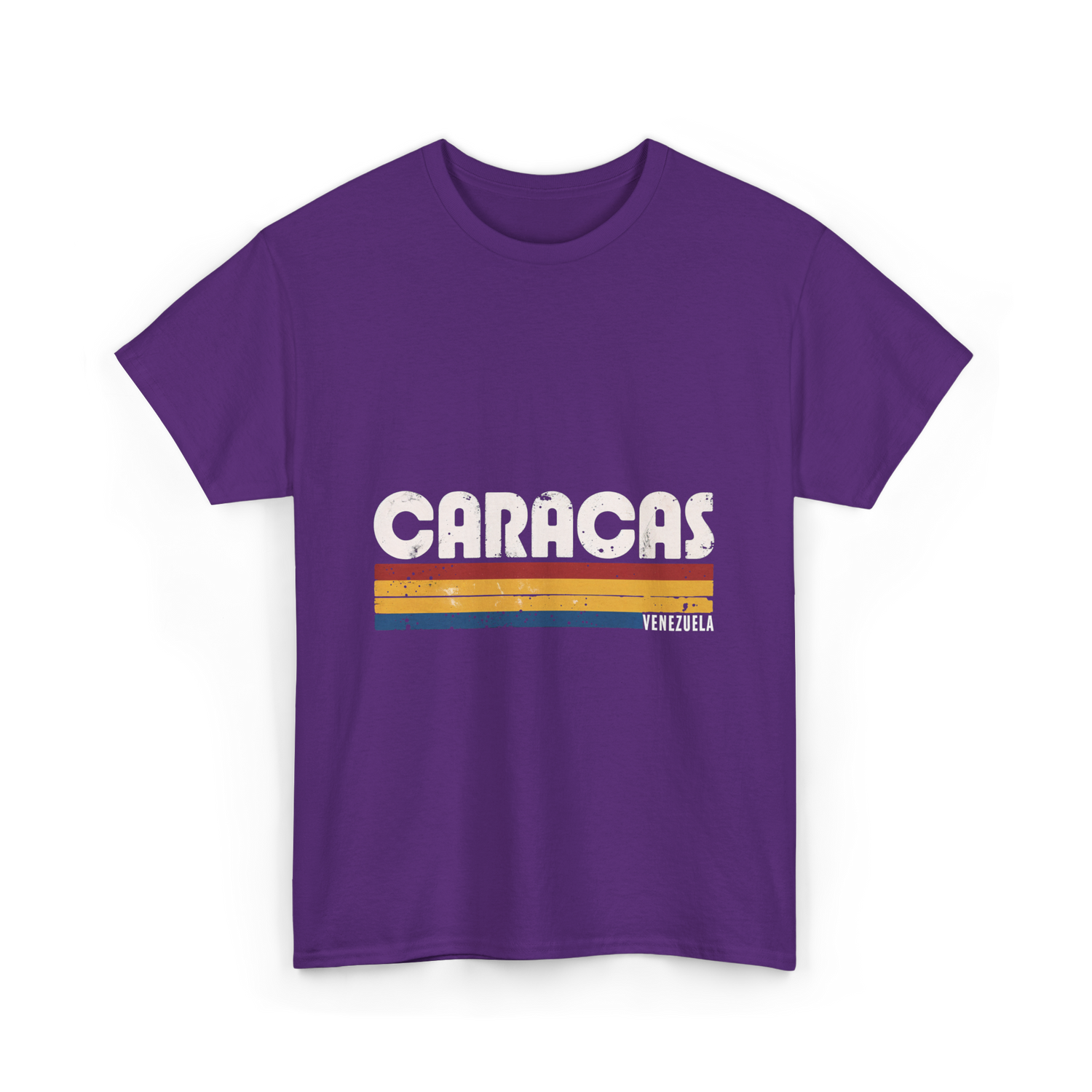 Caracas Venezuela Vintage Style T-Shirt - Purple