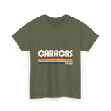 Caracas Venezuela Vintage Style T-Shirt - Military Green