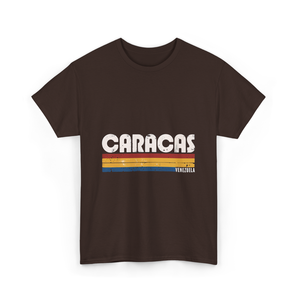 Caracas Venezuela Vintage Style T-Shirt - Dark Chocolate
