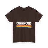 Caracas Venezuela Vintage Style T-Shirt - Dark Chocolate