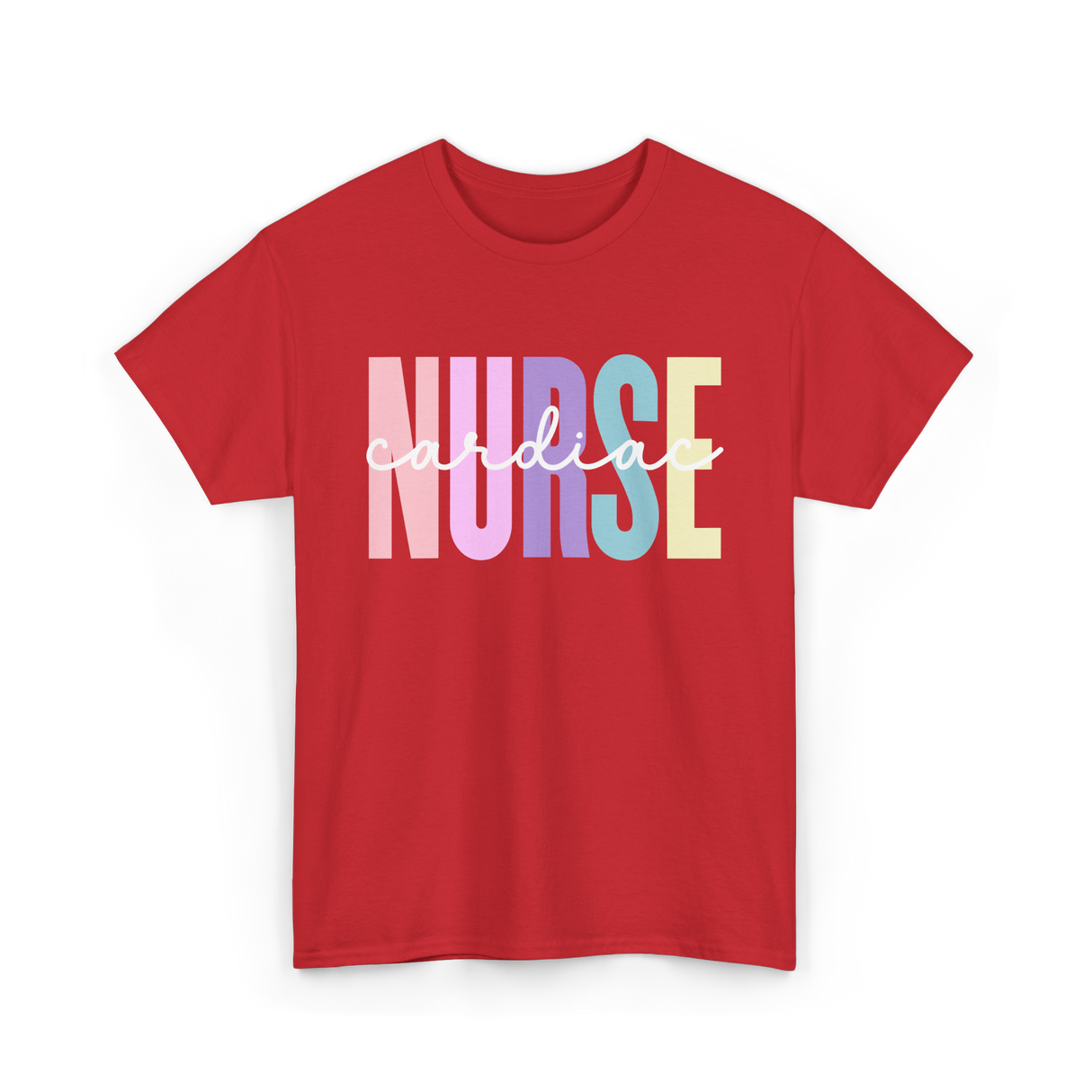 Cardiac Nurse Nurse Cardiology T-Shirt - Red