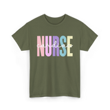 Cardiac Nurse Nurse Cardiology T-Shirt - Military Green