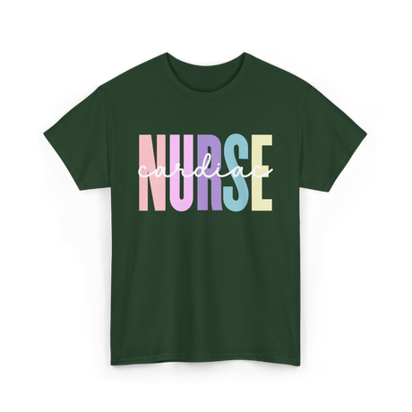 Cardiac Nurse Nurse Cardiology T-Shirt - Forest Green