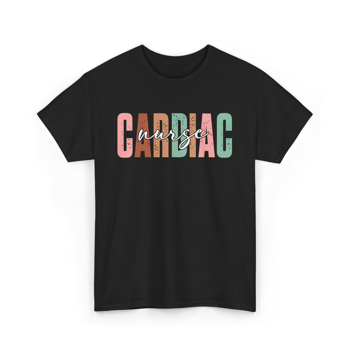 Cardiac Nurse Nursing Cardiology T-Shirt - Black