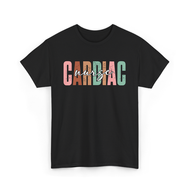 Cardiac Nurse Nursing Cardiology T-Shirt - Black