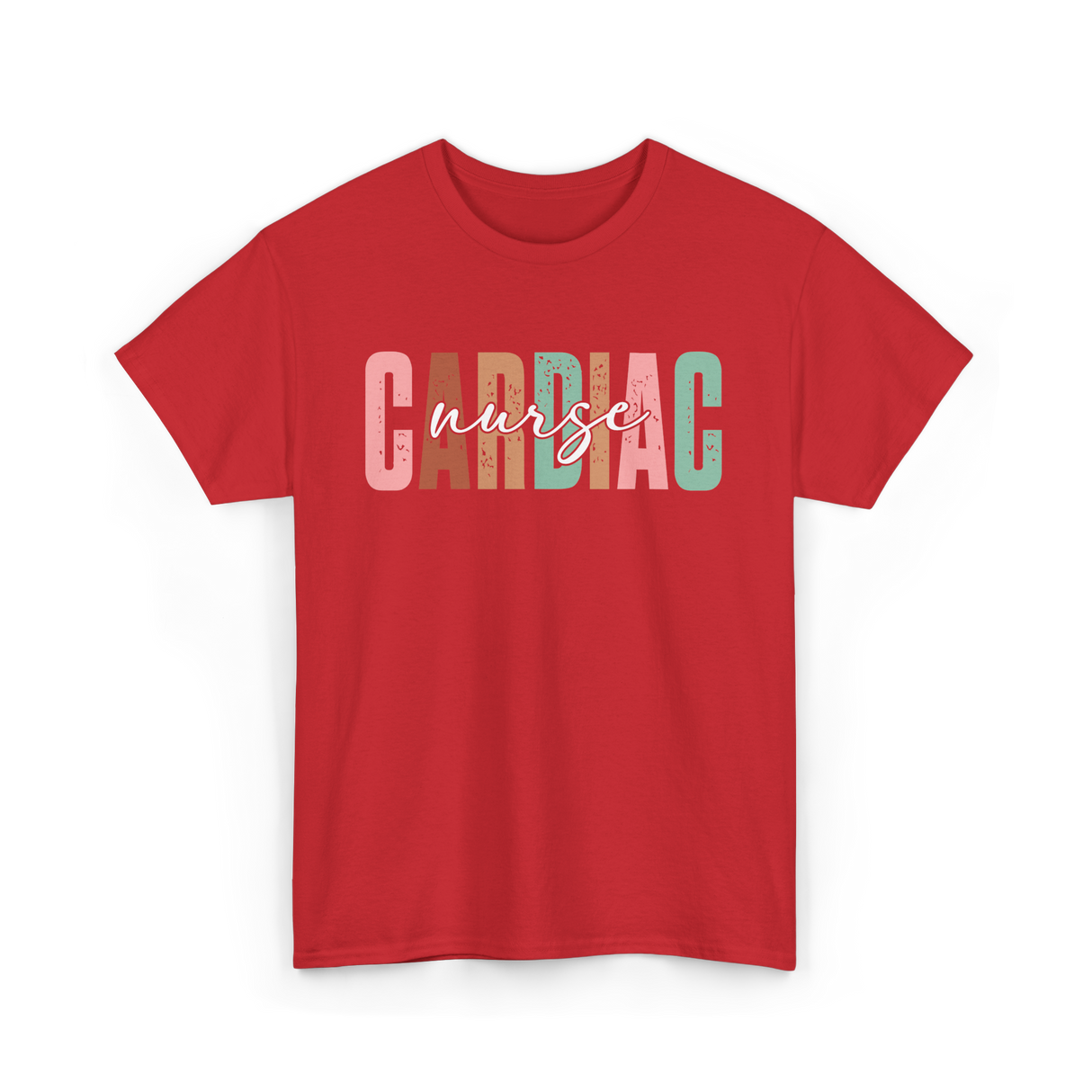 Cardiac Nurse Nursing Cardiology T-Shirt - Red