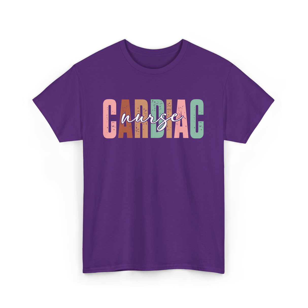 Cardiac Nurse Nursing Cardiology T-Shirt - Purple