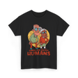 Caring For Vintage Humans Nursing T-Shirt - Black