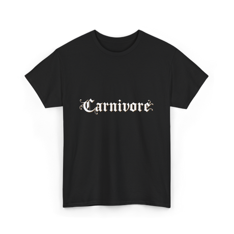 Carnivore Diet Nutrition T-Shirt - Black