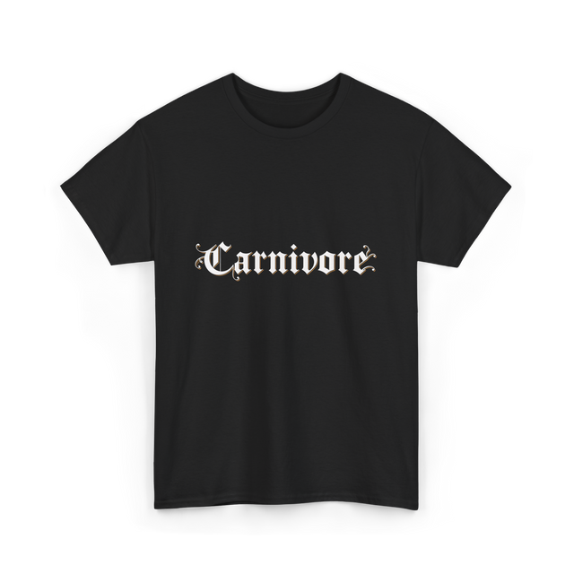 Carnivore Diet Nutrition T-Shirt - Black