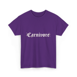 Carnivore Diet Nutrition T-Shirt - Purple