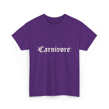 Carnivore Diet Nutrition T-Shirt - Purple