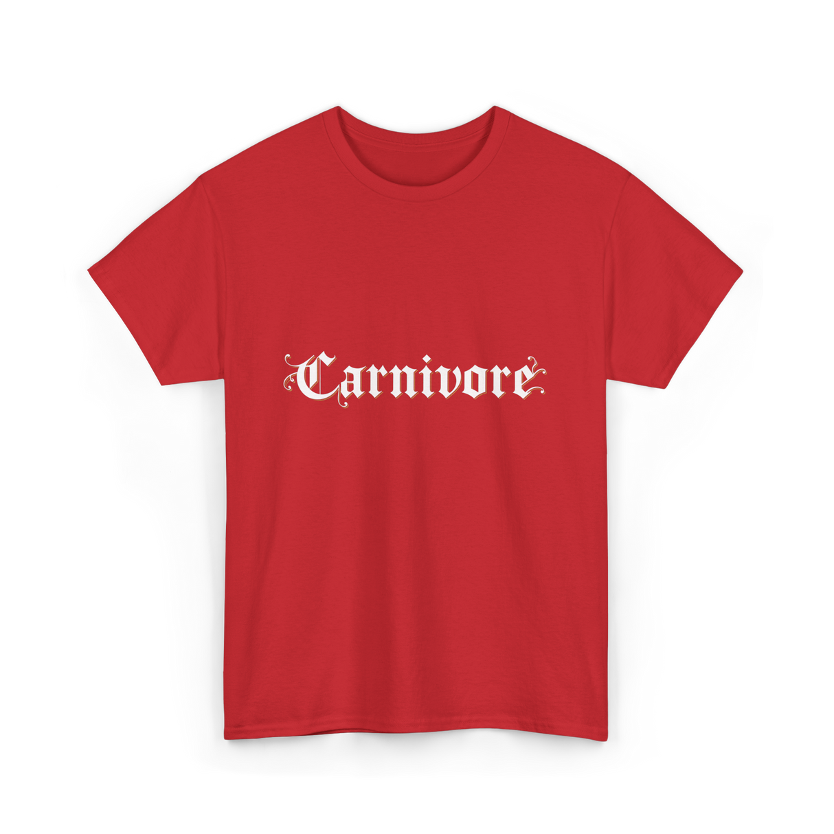 Carnivore Diet Nutrition T-Shirt - Red