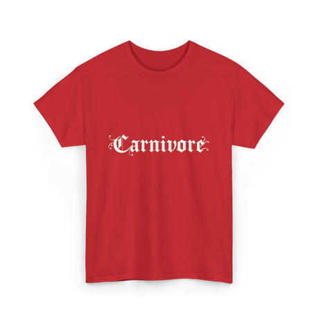 Carnivore Diet Nutrition T-Shirt - Red