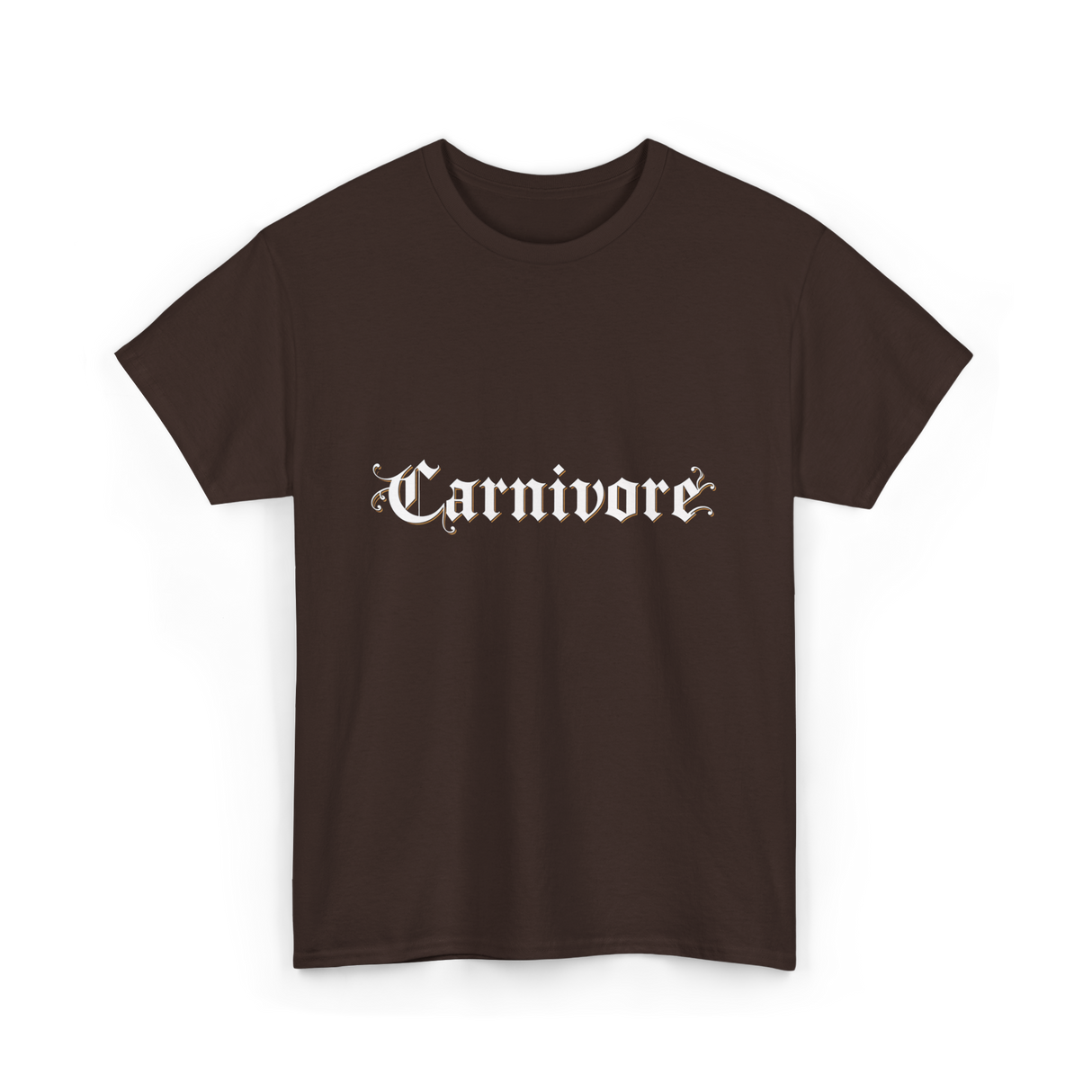 Carnivore Diet Nutrition T-Shirt - Dark Chocolate