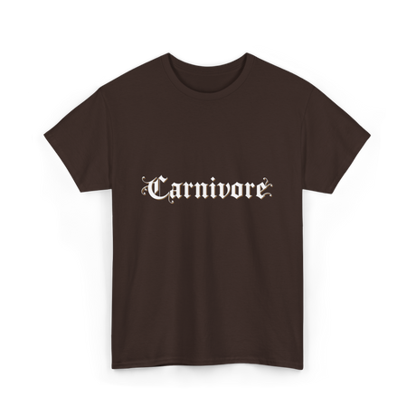 Carnivore Diet Nutrition T-Shirt - Dark Chocolate