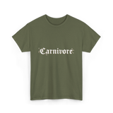 Carnivore Diet Nutrition T-Shirt - Military Green