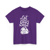 Cat And Dog Mom Pet Lover T-Shirt - Purple