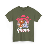 Cat And Dog Mom Pet Lover T-Shirt - Military Green