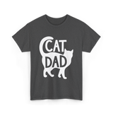 Cat Dad Kitty Father T-Shirt - Dark Heather