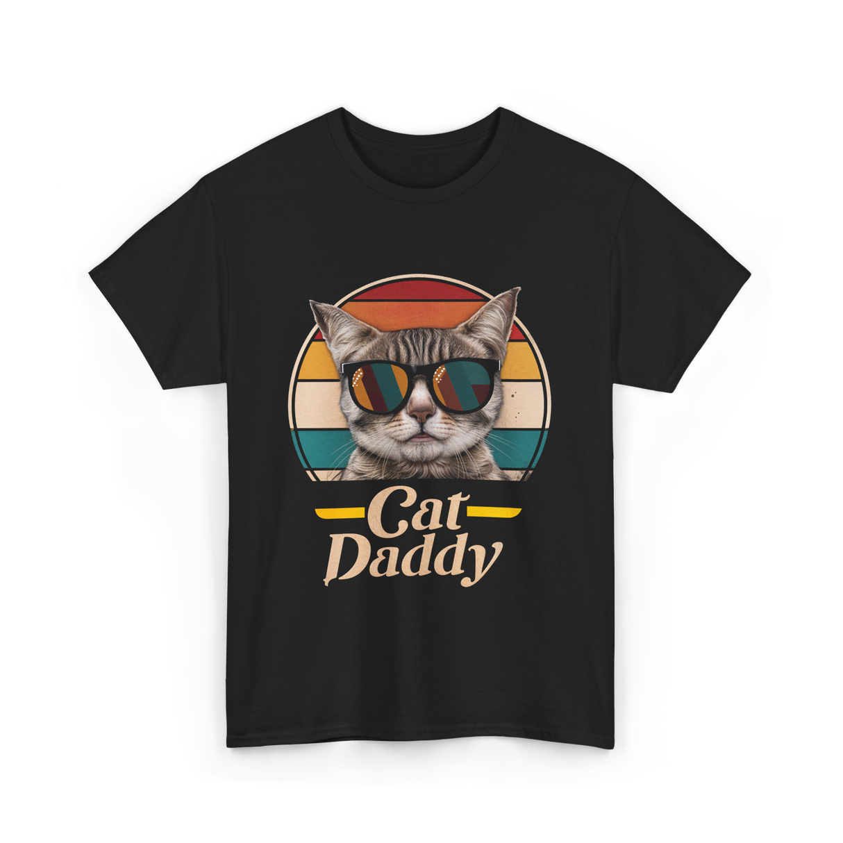 Cat Daddy Cats T-Shirt - Black