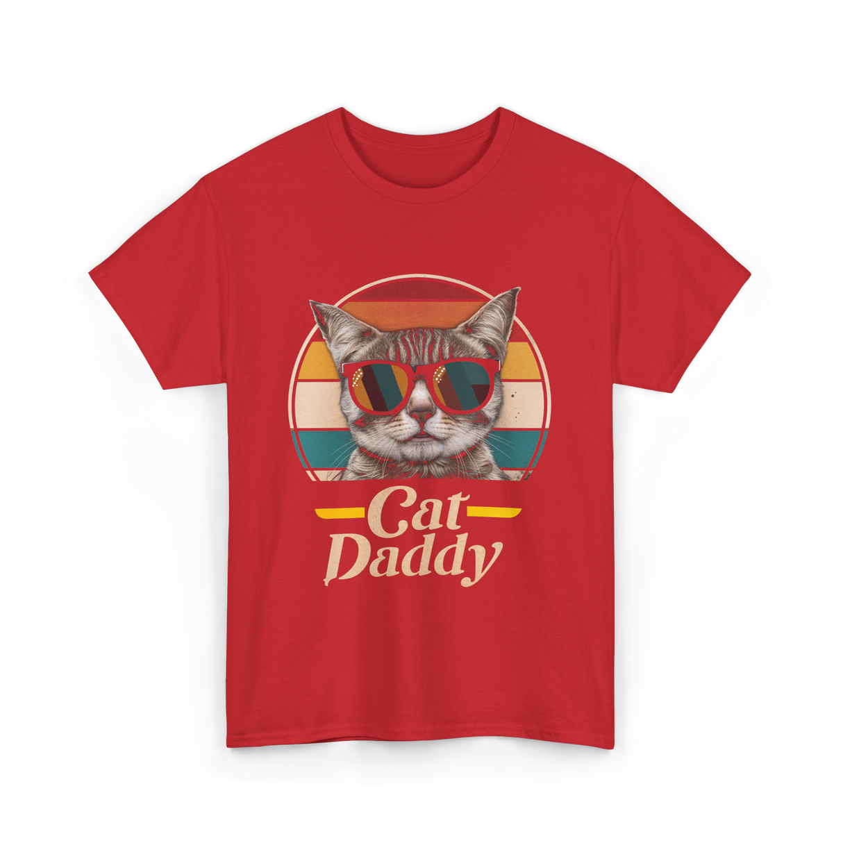 Cat Daddy Cats T-Shirt - Red