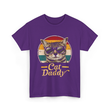 Cat Daddy Cat T-Shirt - Purple