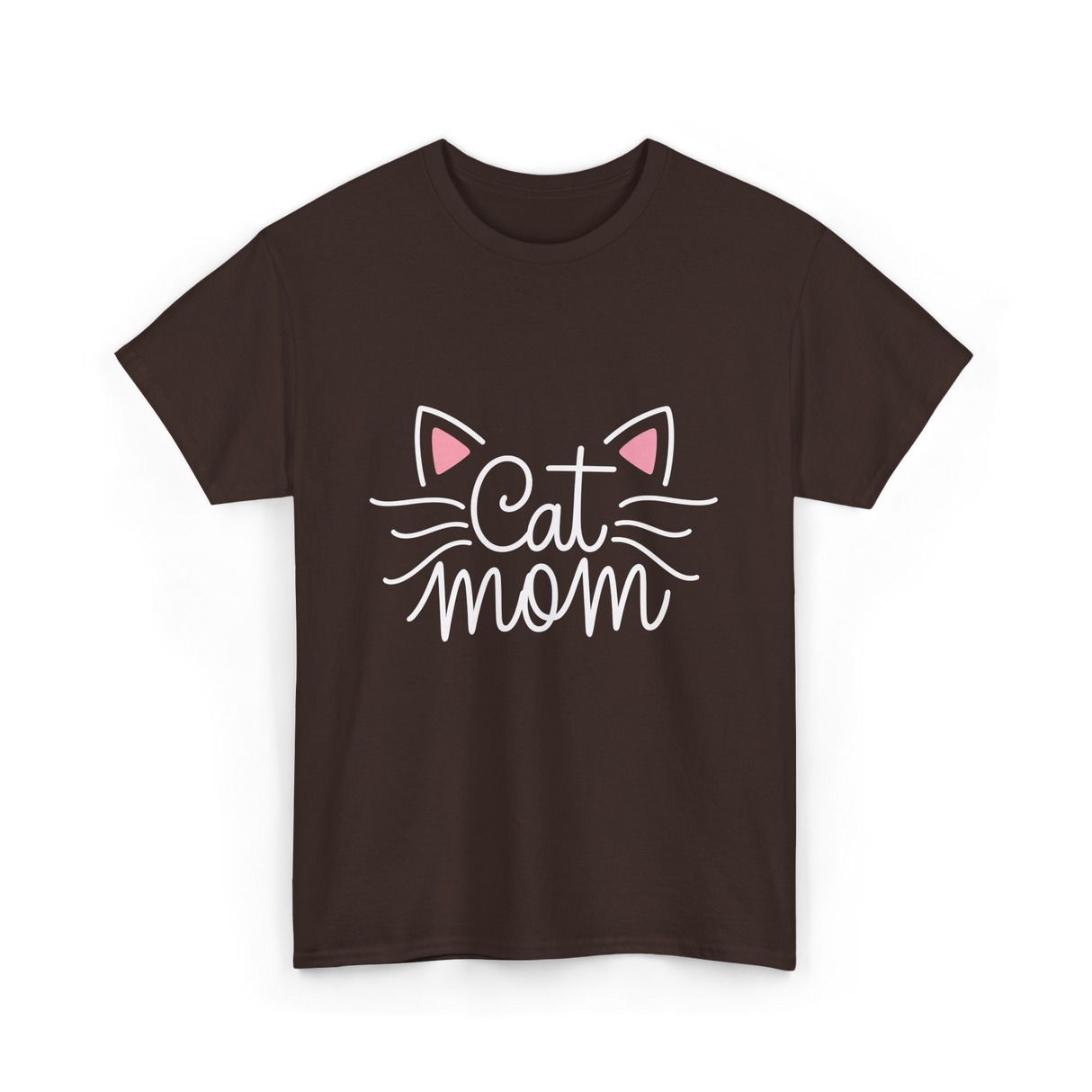 Cat Mom Animal Lover T-Shirt - Dark Chocolate