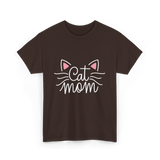 Cat Mom Animal Lover T-Shirt - Dark Chocolate