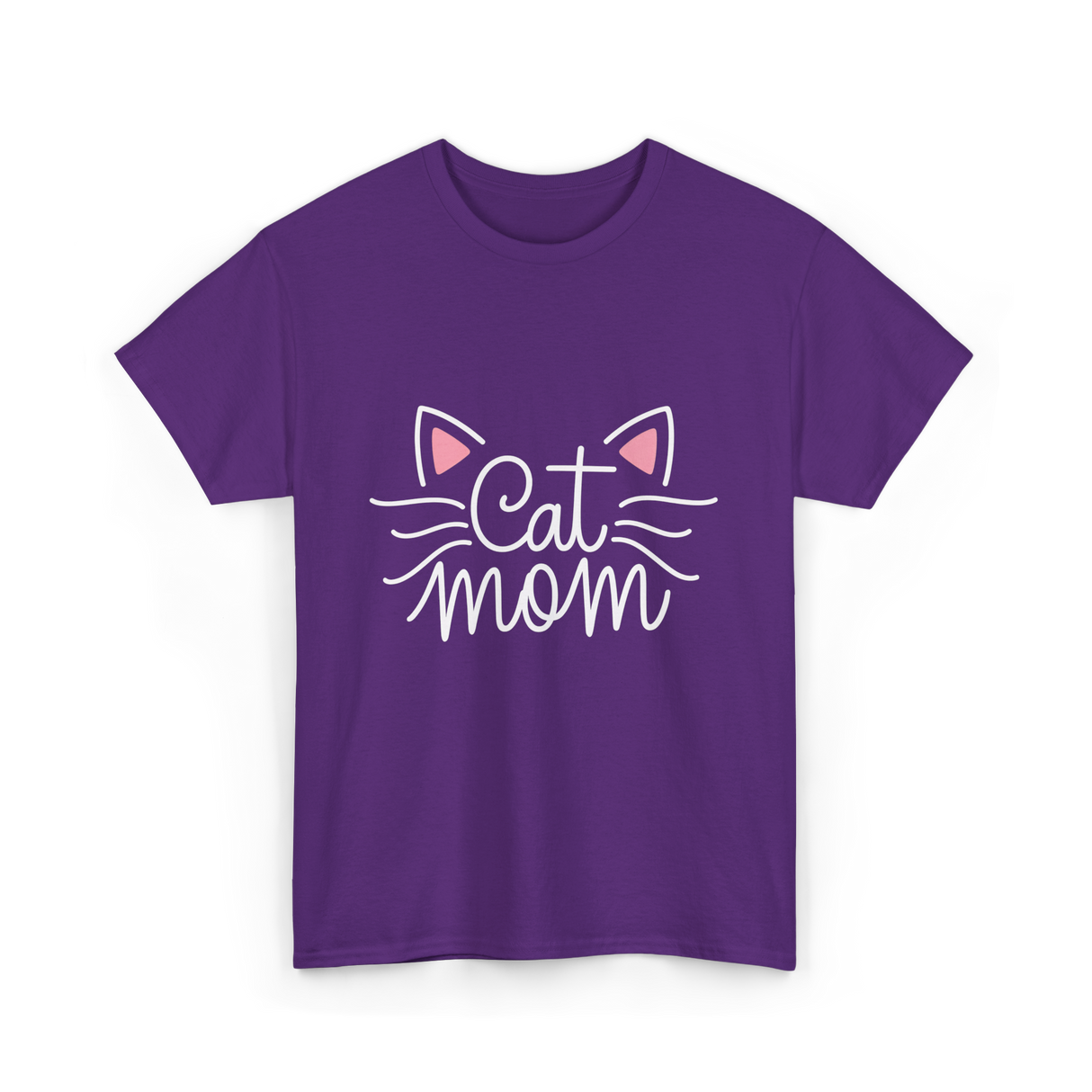 Cat Mom Animal Lover T-Shirt - Purple