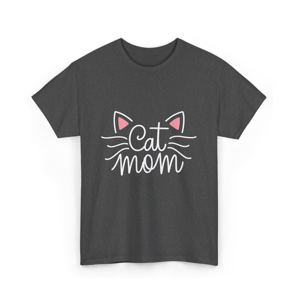 Cat Mom Animal Lover T-Shirt - Dark Heather